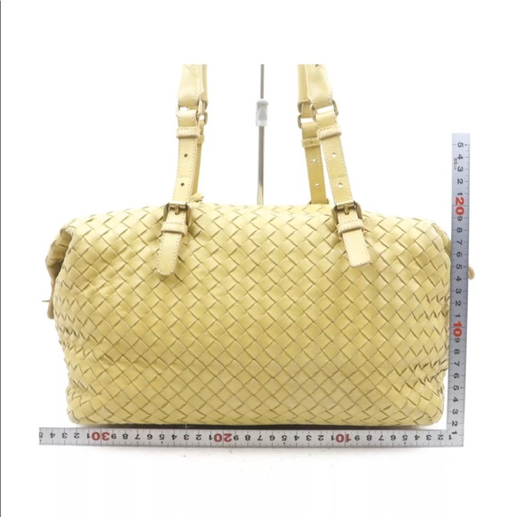 Auth Bottega Veneta Hand Bag  Yellow Leather - Picture 2 of 9